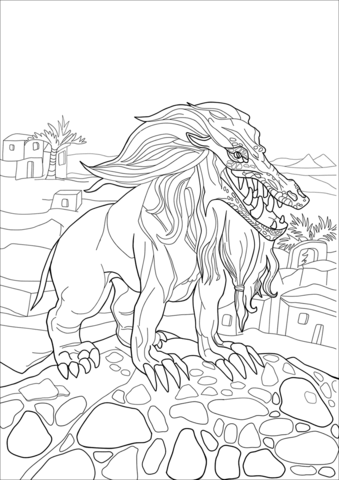 Ammit From Monsters Coloring Page